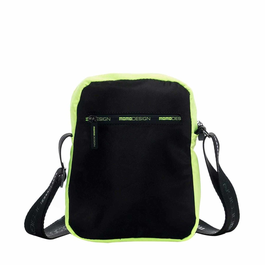 Uomo MOMODESIGN Borse Sportive | Momodesign Tracolla Ovo Black Fluo