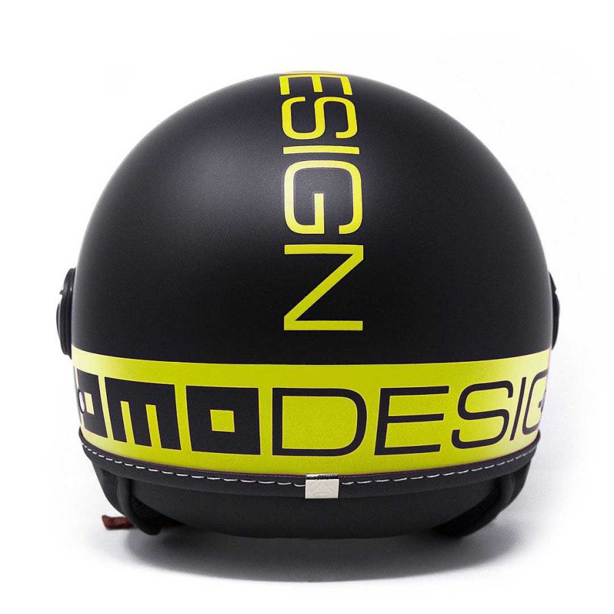 Caschi MOMODESIGN Fgtr Fluo | Casco Demi Jet Fgtr Fluo Nero Giallo 21