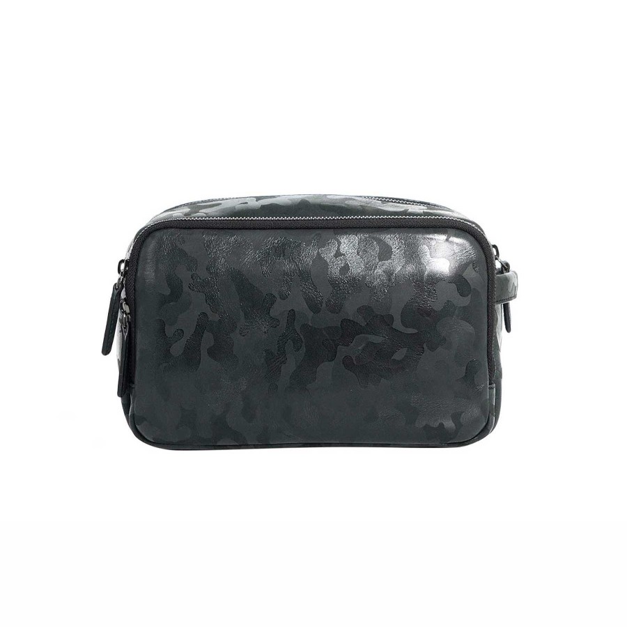 Uomo MOMODESIGN Borse In Pelle | Momodesign Borsa Mini Business Camouflage In Vera Pelle