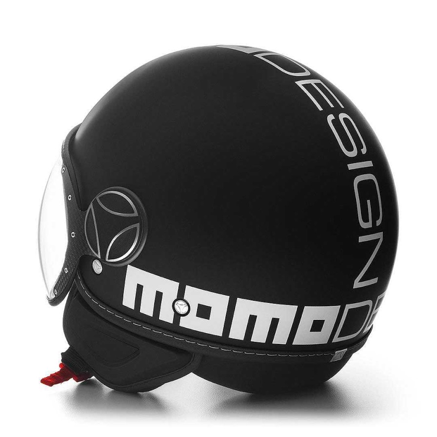 Caschi MOMODESIGN Fgtr Evo | Casco Demi Jet Fgtr Evo Nero Opaco