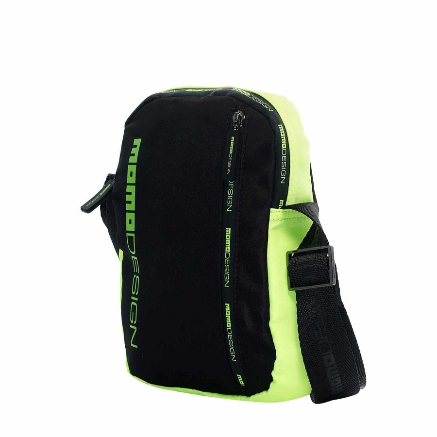 Uomo MOMODESIGN Borse Sportive | Momodesign Tracolla Ovo Black Fluo