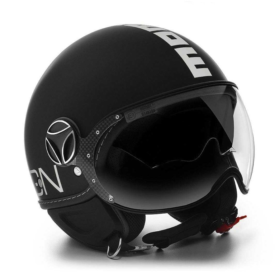 Caschi MOMODESIGN Fgtr Evo | Casco Demi Jet Fgtr Evo Nero Opaco