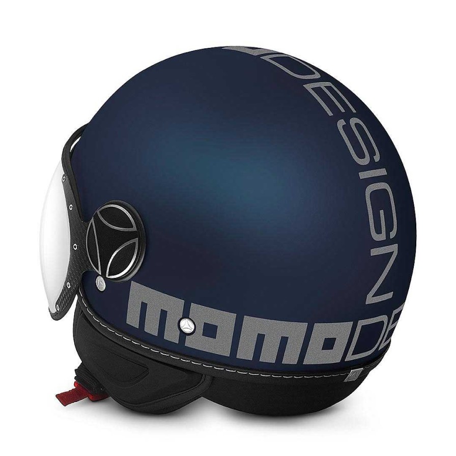 Caschi MOMODESIGN Fgtr Evo | Casco Demi Jet Fgtr Evo Blu Opaco